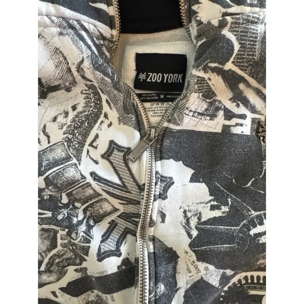 Skull NY graphics Zoo York hoodie M